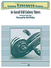 In Good Old Colony Times Orchestra sheet music cover